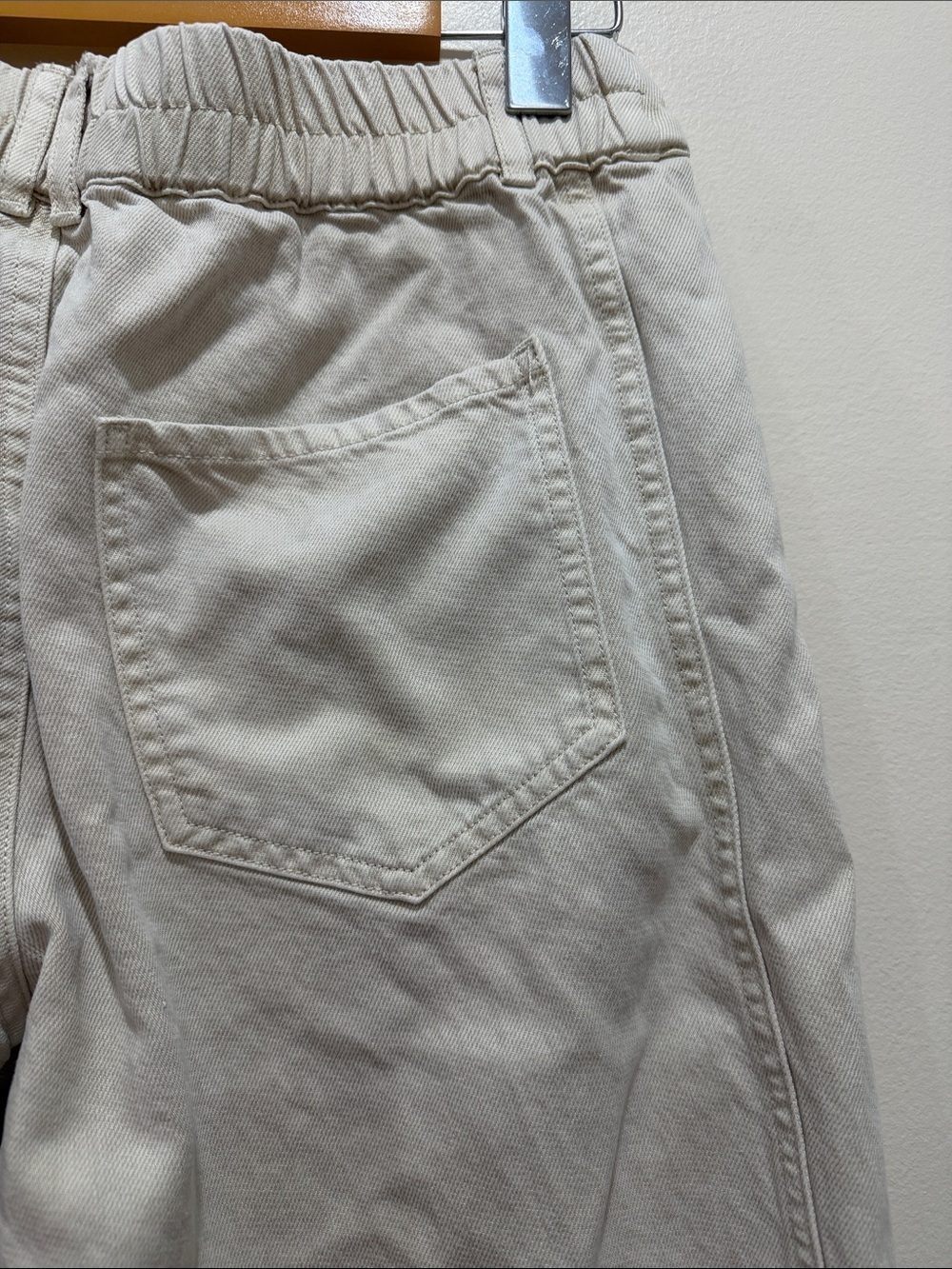 YFB Young Fabulous & Broke High-Rise Barrel Wide Leg Jeans in Bone - Picture 7 of 11